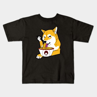 Shiba Inoodles Funny Kids T-Shirt